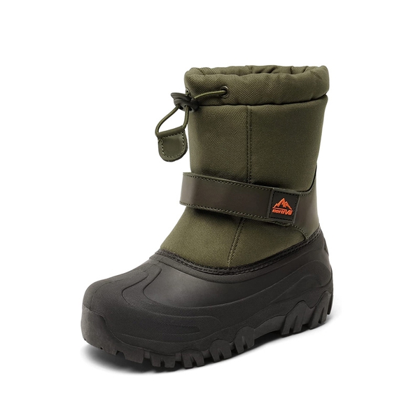 Kids Waterpproof Winter Snow Boots - ARMY GREEN -  0